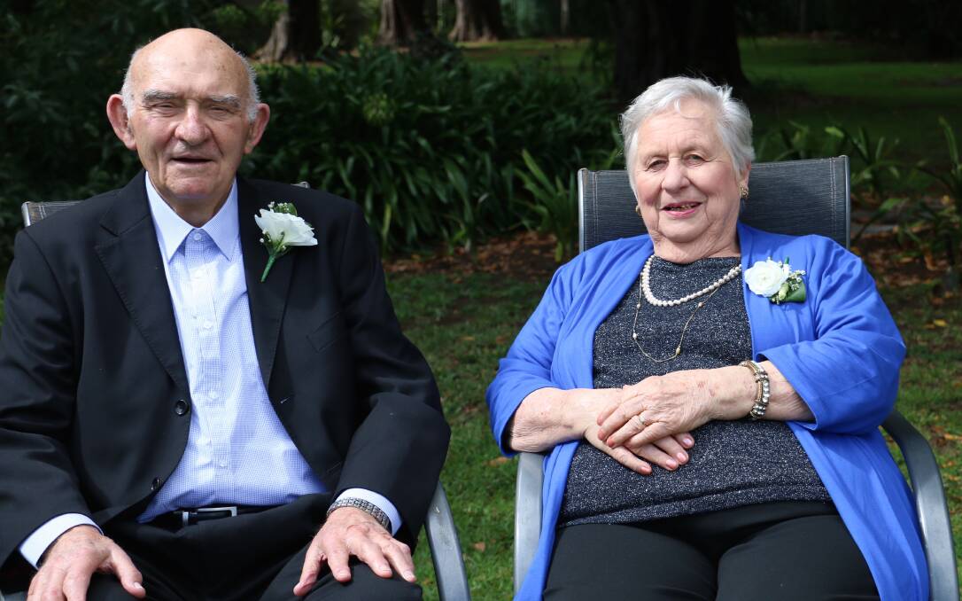 LOVED: Brian Lane, pictured here with his wife Joyce, passed away at the age of 85 on Thursday. 