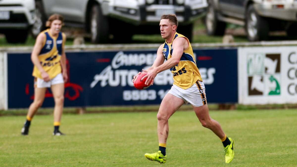RETURNING: North Warrnambool Eagles' Billie Smedts will play his first game of the season against Terang Mortlake on Saturday. Picture: Anthony Brady