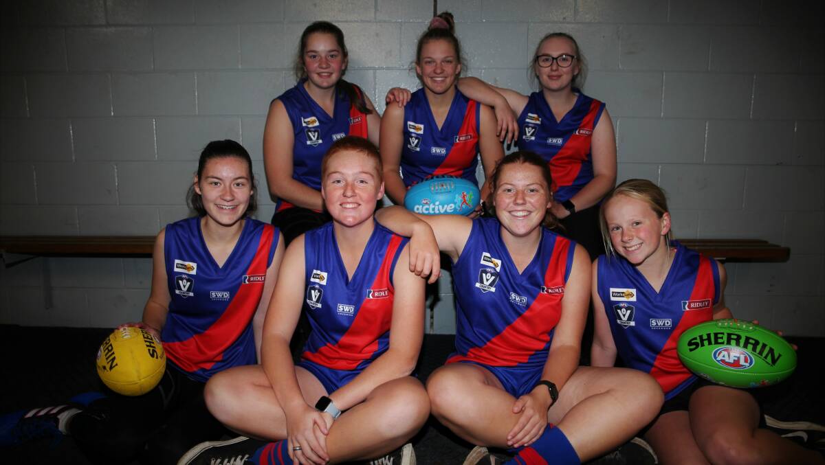 NEW BEGINNINGS: Terang Mortlake's female footballers will suit up for the first time on Sunday. Picture: Sean Hardeman