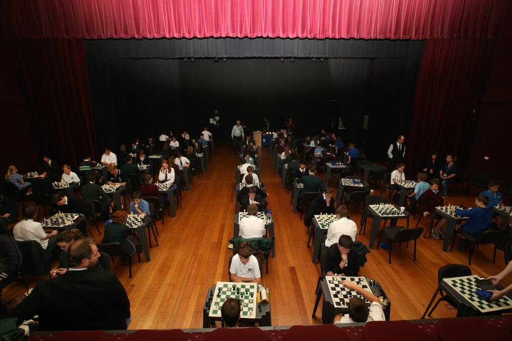 Think logically: Each student at the regional chess competition played seven games lasting about 15 minutes each. Picture: Amy Paton