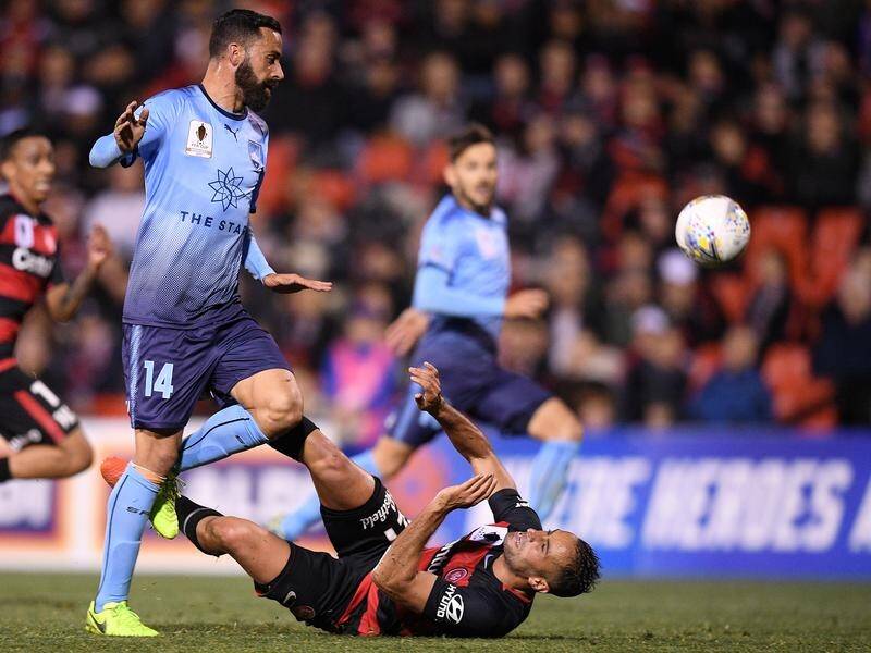 Alex Brosque (left) doesn't anticipate Sydney FC side suffering while playing at new 'home' venues.