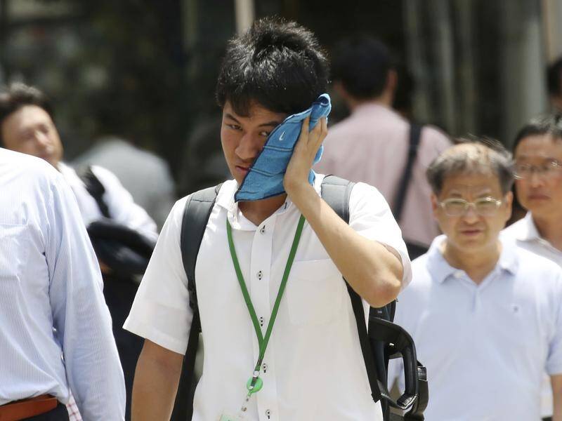 A city northwest of Tokyo has recorded a record high temperature for Japan of 41.1 degrees Celsius.