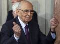 Former Italian president Giorgio Napolitano has died at the age of 98. (AP PHOTO)