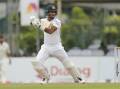 Dimuth Karunaratne is steadying Sri Lanka's second innings in the first Test against Bangladesh.