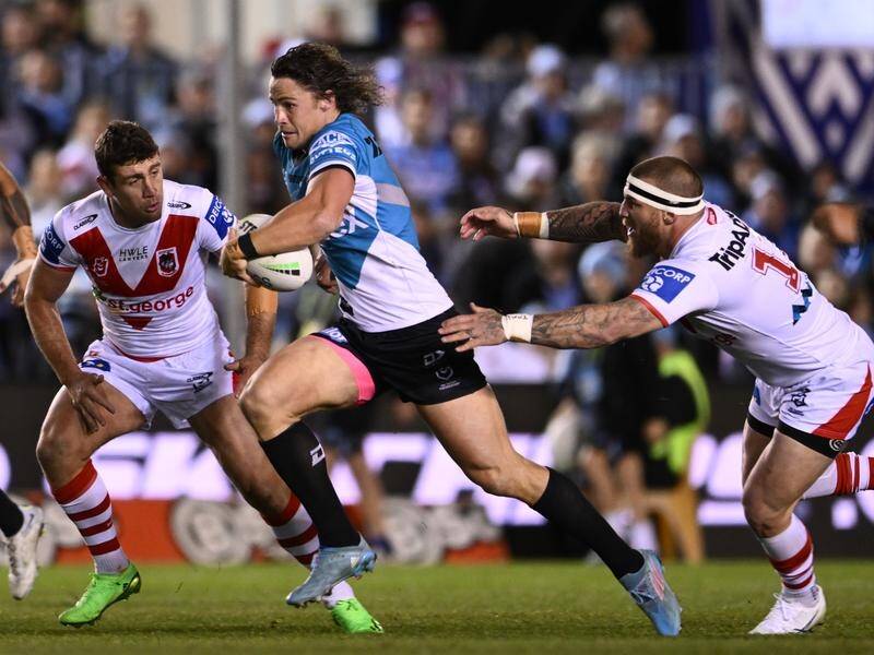 Cronulla have earned NRL derby bragging rights in a 24-18 win over St George Illawarra. (James Gourley/AAP PHOTOS)