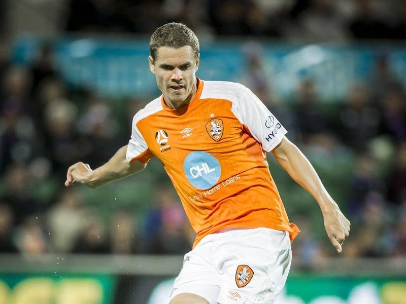 Thomas Kristensen netted Brisbane's second goal in the crunch 3-2 victory over Perth glory.