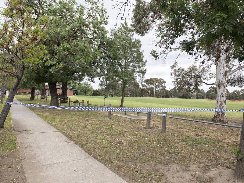 Police are looking for a man who was stabbed by a woman he'd sexually assaulted in a Melbourne park.
