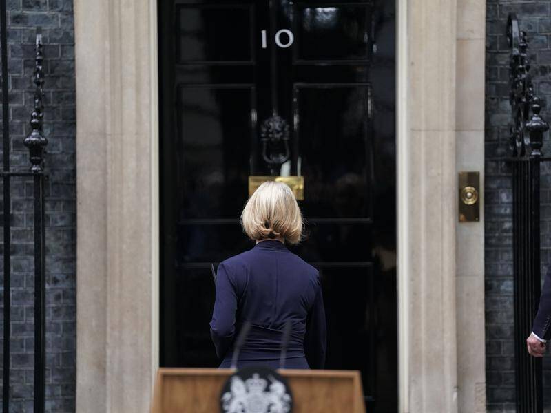 Liz Truss' departure from 10 Downing Street has few implications for Australia-UK relations. (AP PHOTO)