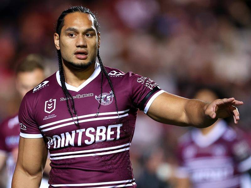 Former Bulldog, Tiger and Sea Eagle Marty Taupau will be a Broncos prop for the 2023 NRL season. (Brendon Thorne/AAP PHOTOS)