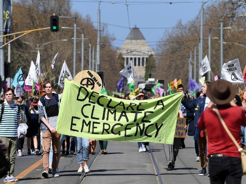 The acting prime minister says climate protests are disruptive and should be held on weekends.