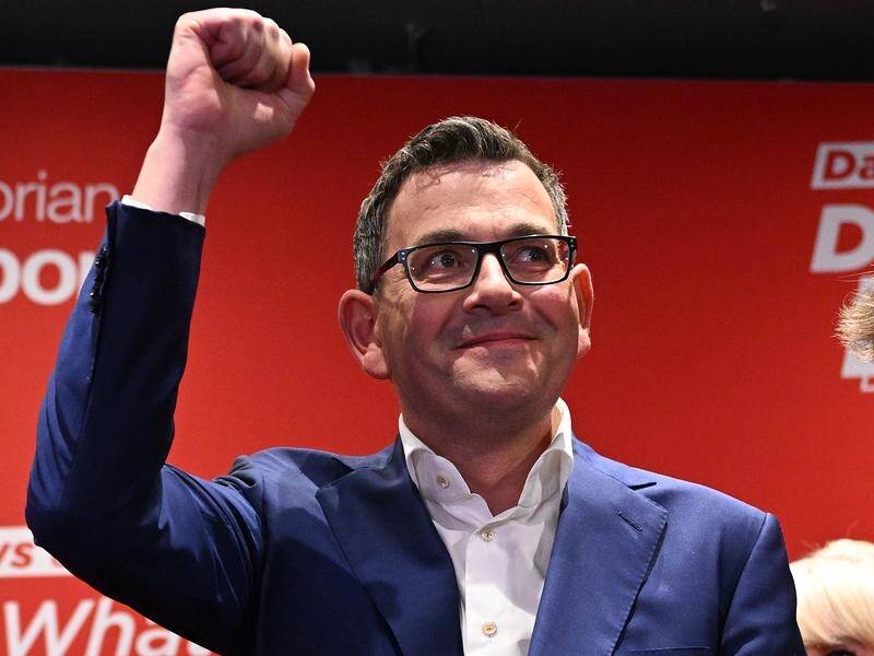 Victorian Premier Daniel Andrews has led Labor to a third term in government. (James Ross/AAP PHOTOS)