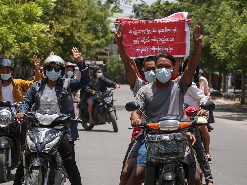 Protests continue in Myanmar, where people are dead after clashes with the military junta.