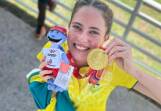 Queensland's Aspen Anderson has won gold in the triathlon at the Youth Commonwealth Games. (PR HANDOUT IMAGE PHOTO)