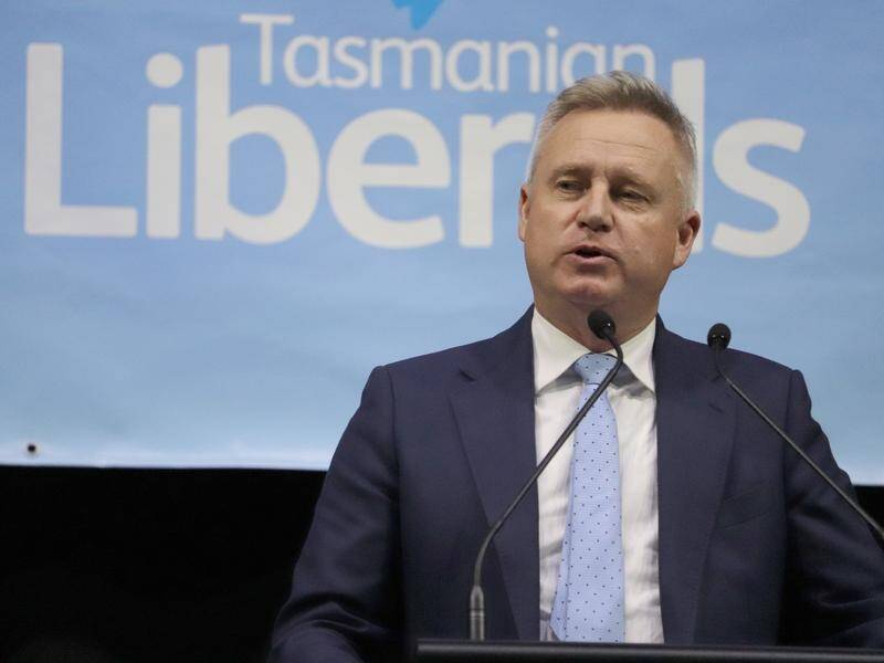 Polling suggests the government of Tasmanian Premier Jeremy Rockliff could struggle to retain power. (Ethan James/AAP PHOTOS)
