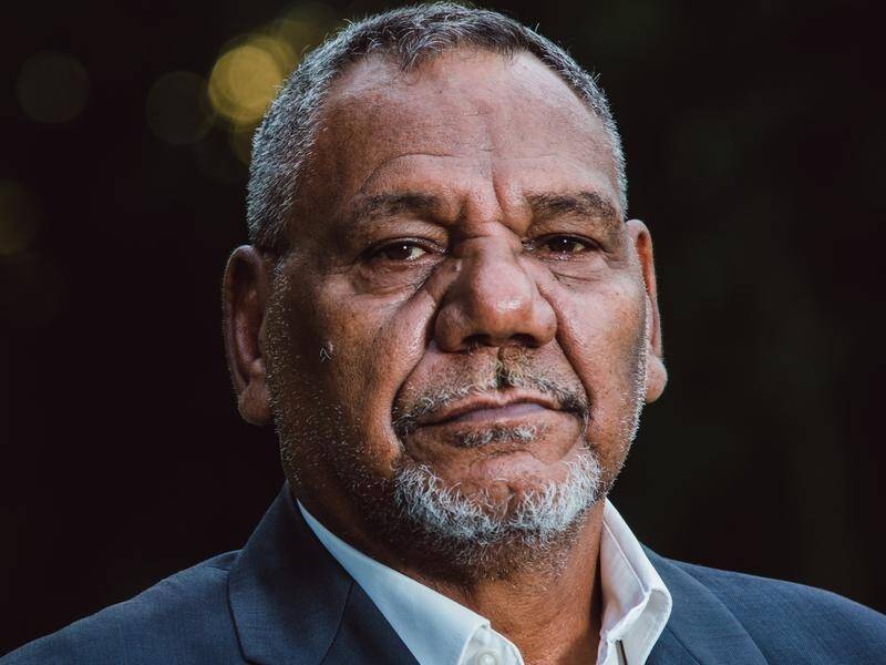 Samuel Bush-Blanasi, chair of the Northern Land Council, has been named NT Australian of the Year. (GLENN CAMPBELL)