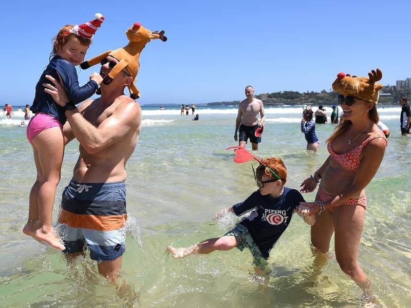 Most Australians can look forward to a warm and sunny Christmas Day.