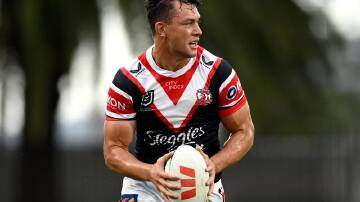 Joey Manu plans on finishing his career at the Sydney Roosters after a stint in rugby. (Dan Himbrechts/AAP PHOTOS)