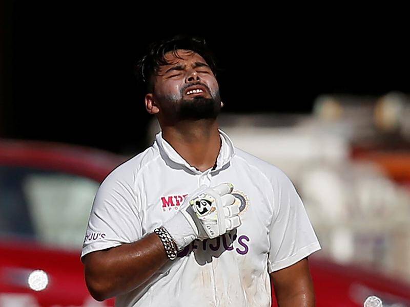 It was an emotional moment for Rishabh Pant after smashing the six that brought up his ton.