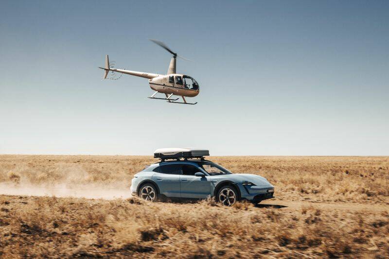 Gallery: Porsche traverses Australia in Taycan electric car