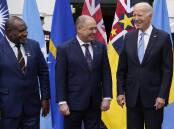 US President Joe Biden has met PNG Prime Minister James Marape and Cook Islands leader Mark Brown. (AP PHOTO)