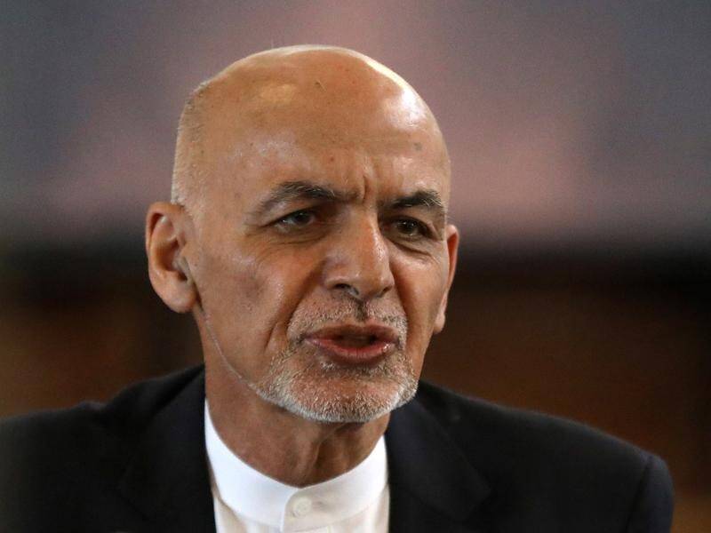 Russia says Afghan President Ashraf Ghani fled with four cars and a helicopter full of cash.