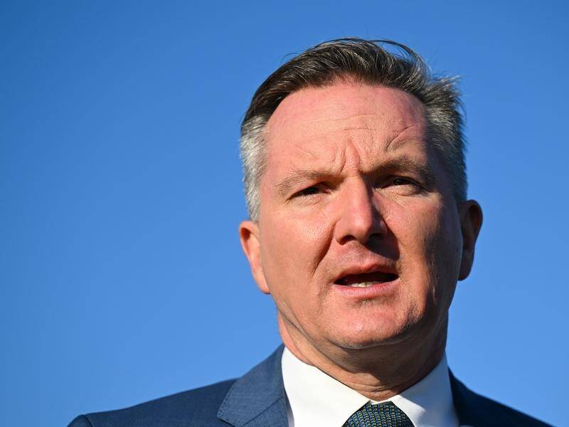 Energy minister Chris Bowen says renewable hydrogen will create economic opportunities in Australia. (Lukas Coch/AAP PHOTOS)