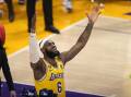 LA Lakers forward LeBron James has been hailed for becoming the NBA's all-time leading point scorer. (AP PHOTO)