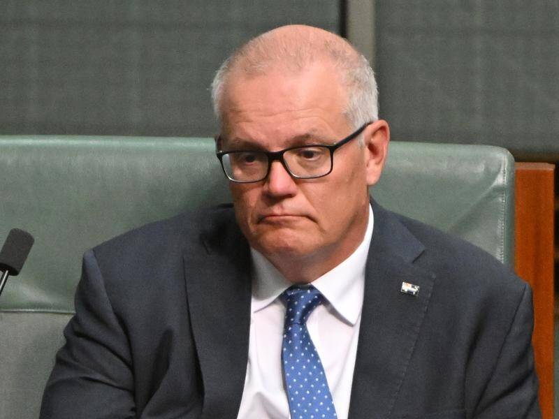 A censure motion will be moved in federal parliament against former prime minister Scott Morrison. (Mick Tsikas/AAP PHOTOS)