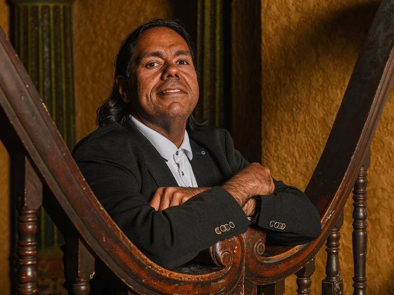 Indigenous composer William Barton is the 2023 Queensland Australian of the Year. (MORGAN HANCOCK)