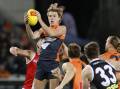 Tanner Bruhn is expected to request a trade from GWS to Geelong, his home town. (Mark Evans/AAP PHOTOS)