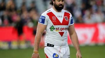 Aaron Woods could soon be headed from St George Illawarra to Manly in a swap deal. (Darren Pateman/AAP PHOTOS)