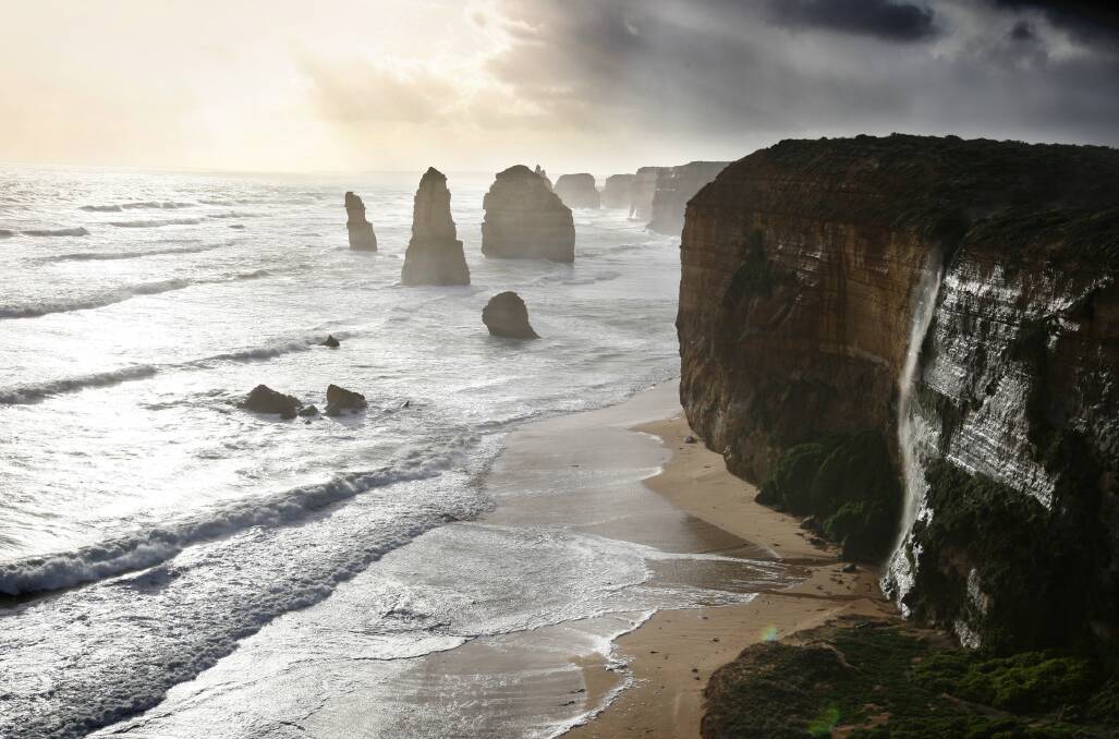 Tourism blow: The Twelve Apostles have been closed to the public, but the Port Campbell National Park remains open. 