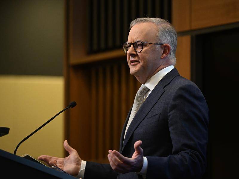 Anthony Albanese says he has confidence Australians will support the Indigenous voice to parliament. (Mick Tsikas/AAP PHOTOS)