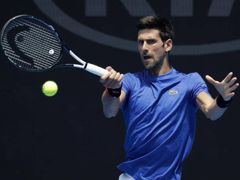 Novak Djokovic (pic) and Roger Federer are both chasing a record seventh Australian Open crown.