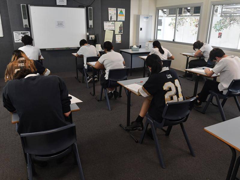 Some Year 12 graduates got an early glimpse of their HSC results after an IT glitch. (Mick Tsikas/AAP PHOTOS)