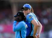 Adelaide Strikers captain Tahlia McGrath won the toss and her side will bat first in the WBBL final. (Steven Markham/AAP PHOTOS)