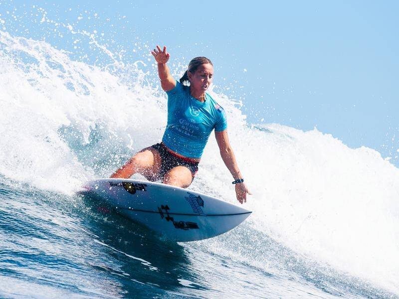 Sally Fitzgibbons has missed out at the Freshwater Pro in Lemoore.