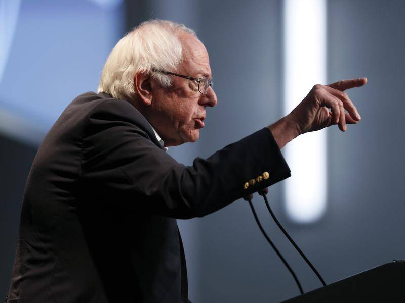 Democratic presidential candidate Bernie Sanders unveiled a Green New Deal climate change strategy.