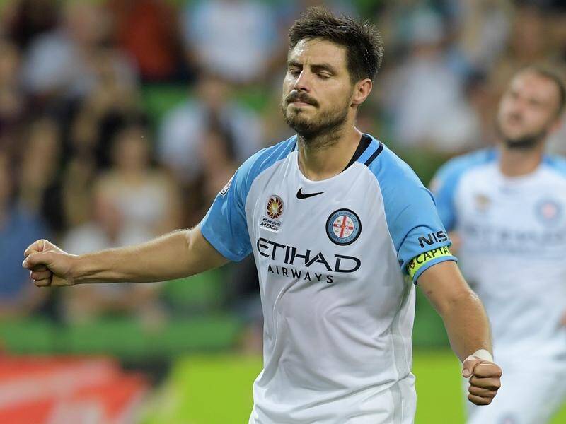 Melbourne City's Bruno Fornaroli (file) is closing in on an A-League return after an ankle injury.