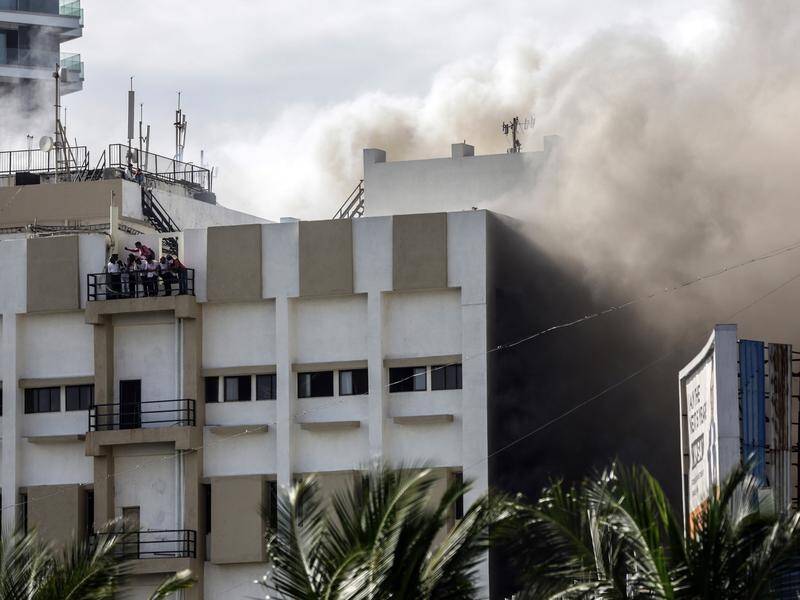 All 89 people rescued from a blazing Mumbai office building are said to have escaped without injury,