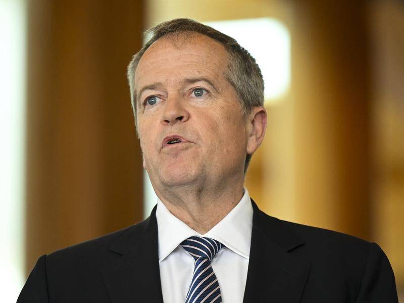 Bill Shorten announced a wide-ranging review of the NDIS has been brought forward. (Lukas Coch/AAP PHOTOS)