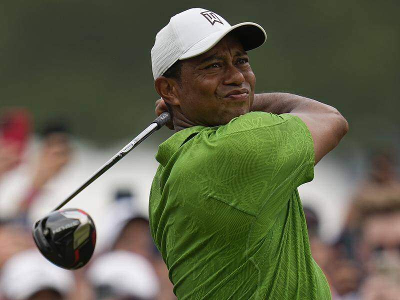Tiger Woods has fired a broadside at LIV Golf CEO Greg Norman. (AP PHOTO)
