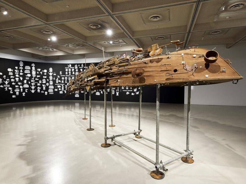 Isabel and Alfredo Aquilizan have made large installations from their accumulated possessions. (PR HANDOUT IMAGE PHOTO)