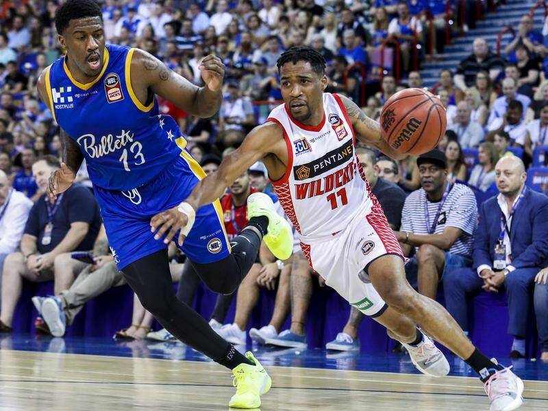 Perth's Bryce Cotton (R) has helped the Wildcats to a 2-0 sweep of Brisbane in the NBL playoffs.