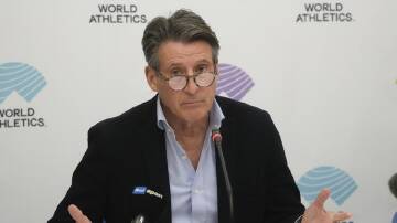 World Athletics' Sebastian Coe says excluding transgender women is to protect the female category. (AP PHOTO)