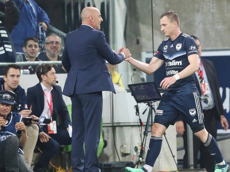 Melbourne Victory coach Kevin Muscat and Besart Berisha have forged a winning partnership.