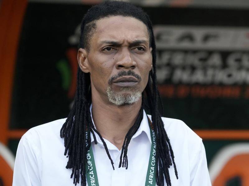 Cameroon coach Rigobert Song picked Wilfried Nathan Douala, accused of identify fraud, for AFCON. (AP PHOTO)