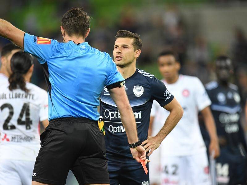 Melbourne City's Kosta Barbarouses has received a one-game A-League ban for stomping on an opponent.