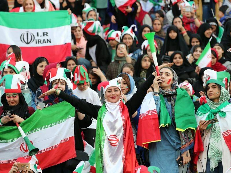 Iranian women have been freely allowed into Tehran's Azadi Stadium for the first time in decades.