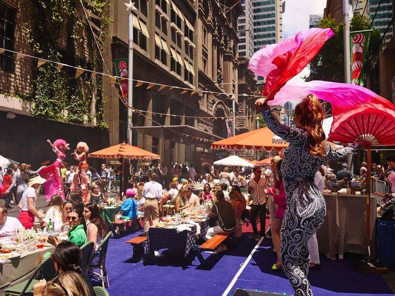 Sydney has held a disco picnic as part of an initiative to promote the city's culinary attractions. (Supplied/AAP PHOTOS)